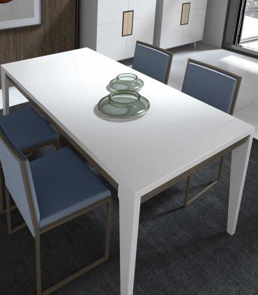 Mesa de comedor moderna y ampliable Seven
