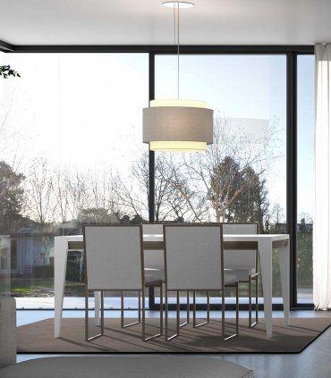 Mesa de comedor moderna y ampliable Seven, comedor