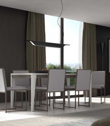 Mesa de comedor moderna y ampliable Seven, comedor