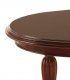 Mesa vintage de comedor ovalada con ruedas Victoriana