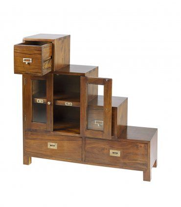 Mueble escalera izquierda colonial Flamingo