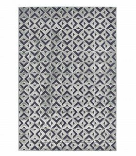 Alfombra Salón Genova Geometría, gris