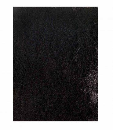 Alfombra Moderna Lisa Aster, negro