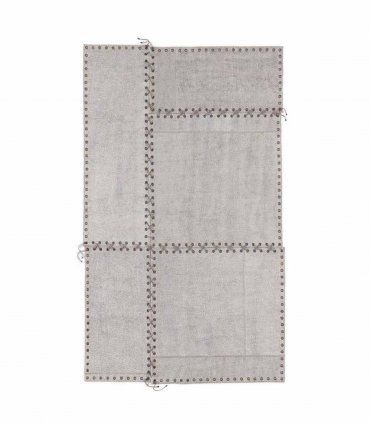 Alfombra Patchwork Stringhe, gris claro