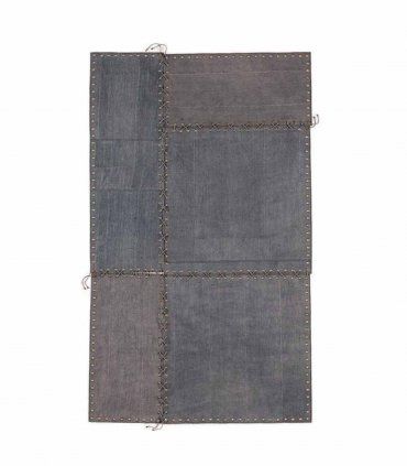 Alfombra Patchwork Stringhe, gris oscuro