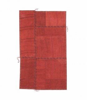 Alfombra Patchwork Stringhe, rojo