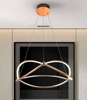 Lámpara led de diseño Ocellis, oro rosa