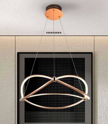 Lámpara led de diseño Ocellis, oro rosa