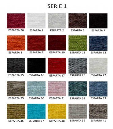 Silla respaldo bajo, tela serie 1