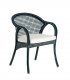 Sillón de comedor de jardín Havana, dark 59 flat