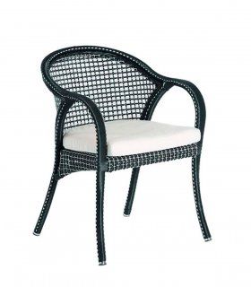 Sillón de comedor de jardín Havana, dark 59 flat