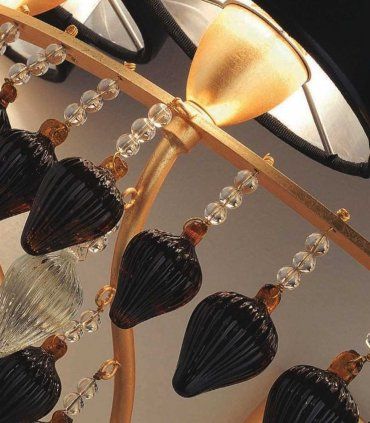 Lámpara de techo Mazara 24 luces, detalle