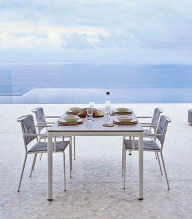Comedor de aluminio y cuerda para exterior Summer