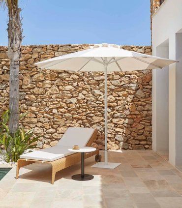 Parasol redondo maxi Beach en Ámbar Muebles