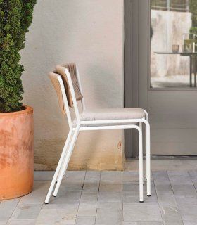 Silla de jardín apilable Weave