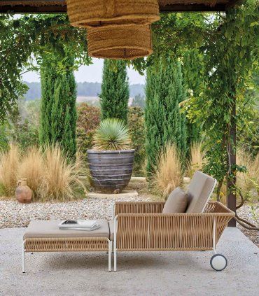 Sillón reclinable de jardín Weave