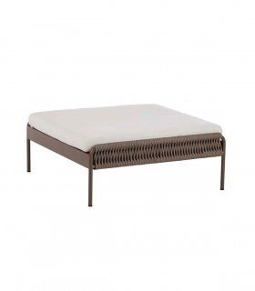 Sillón reclinable de jardín Weave, puff