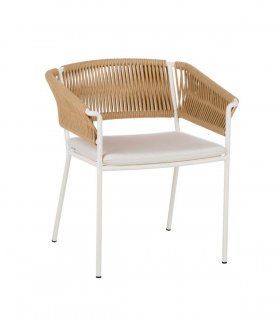 Sillón respaldo bajo de jardín Weave