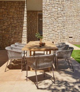 Sillón de jardín apilable Weave