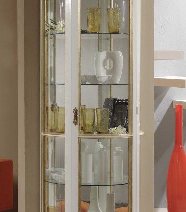 Vitrina expositora curva Aberdeen, detalle