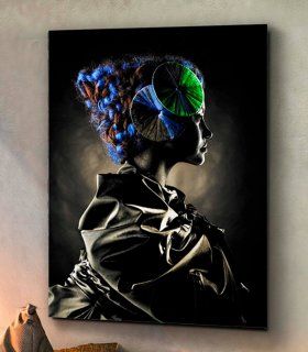 Cuadro fotografía mujer Geisha