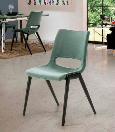 Silla de comedor tapizada Aloha