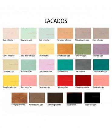 Cómoda clásica Lucinda, acabados laca