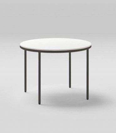 Mesa auxiliar de jardín City, aluminio gris