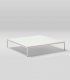 Mesa de centro de jardín City, aluminio crema