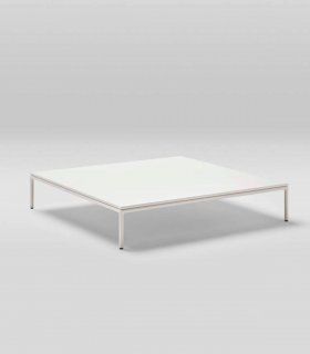 Mesa de centro de jardín City, aluminio crema
