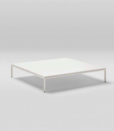 Mesa de centro de jardín City, aluminio crema