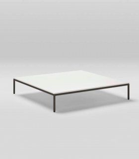 Mesa de centro de jardín City, aluminio gris