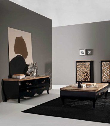 Cómoda clásica baja Amina, salón