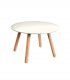 Mesa auxiliar de jardín Round, compacto beige