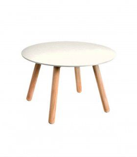 Mesa auxiliar de jardín Round, compacto beige
