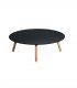 Mesa de centro de jardín Round, compact negro