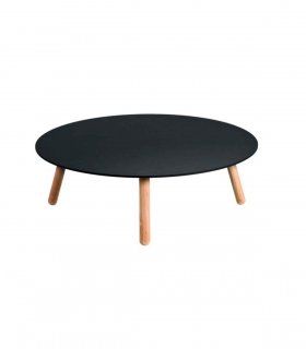 Mesa de centro de jardín Round, compact negro