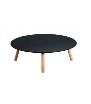 Mesa de centro de jardín Round, compact negro