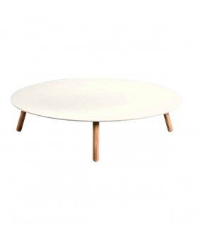 Mesa de centro de jardín Round, compact beige