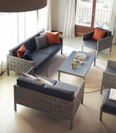 Sillón de aluminio y fibra Paraíso