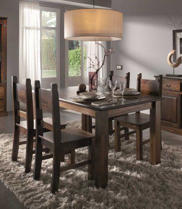 Mesa de comedor rústica Uviten