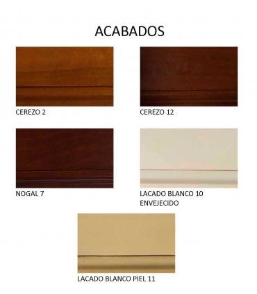 Vitrina baja clásica Denali, acabados