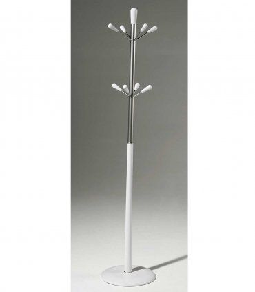 Perchero moderno Carini, blanco