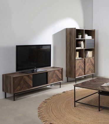 Mueble de Tv puertas moderno Didio, salón