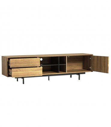 Mesa de Tv moderna Zamora, abierto