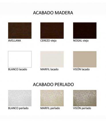 Cabecero clásico decorado Canday, acabados