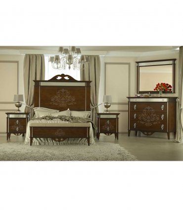 Cómoda clásica decorada Canday, dormitorio