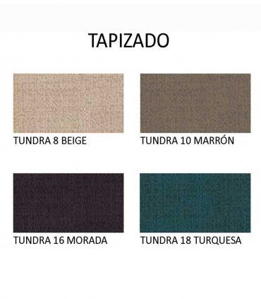 Banqueta baúl clásica decorada Canday, telas