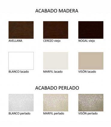 Armario clásico decorado con espejo Canday, acabados