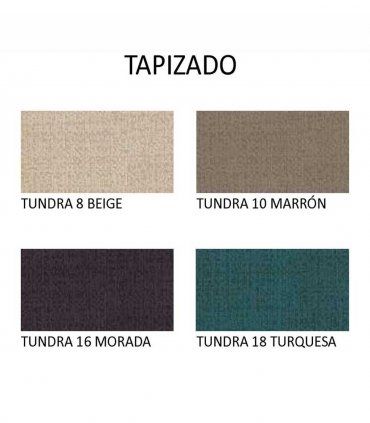 Cabecero tapizado capitoné Canday, telas